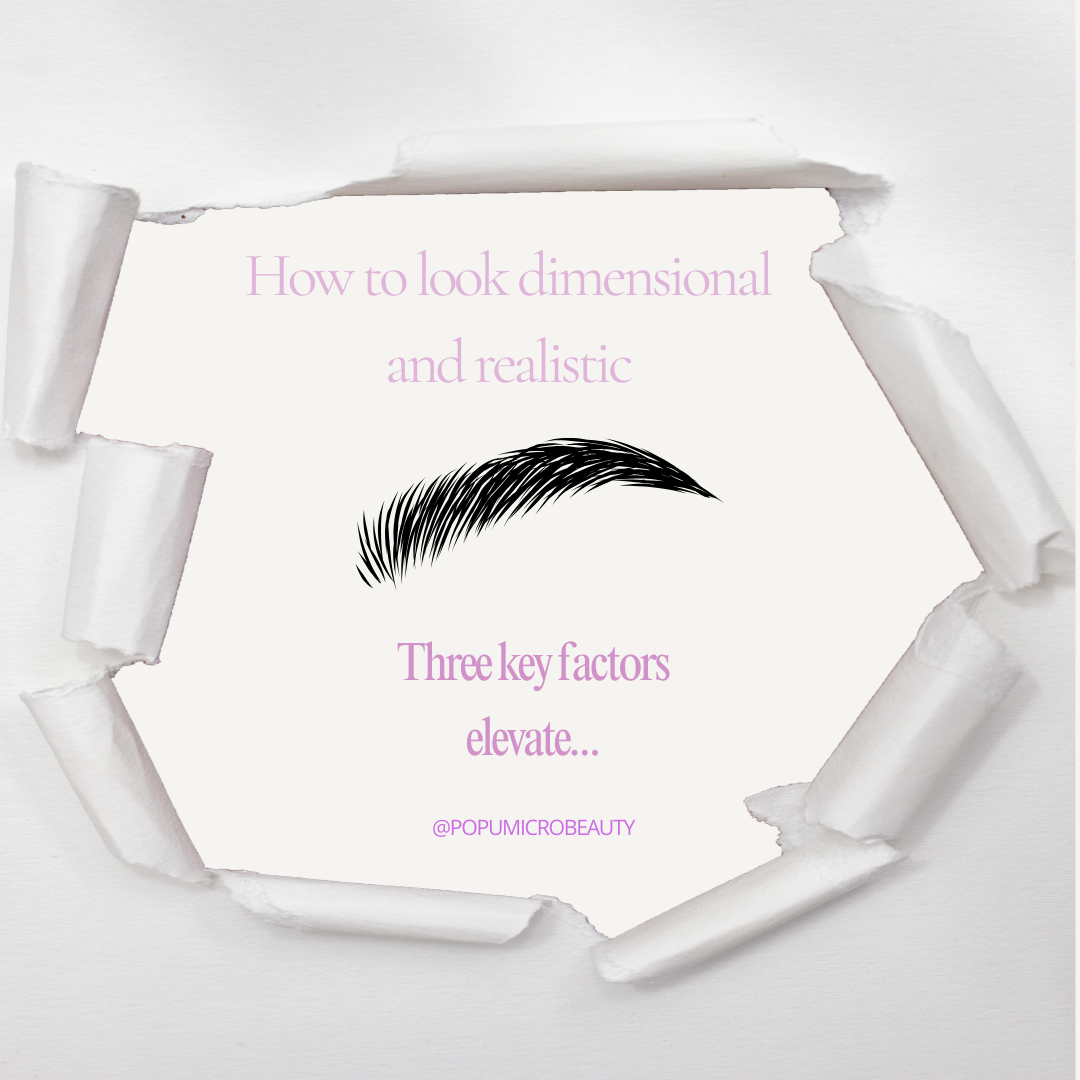 How to make brows look dimensional and realistic and What are the differences between Nano brows and Nanoshading brows popumicrobeauty