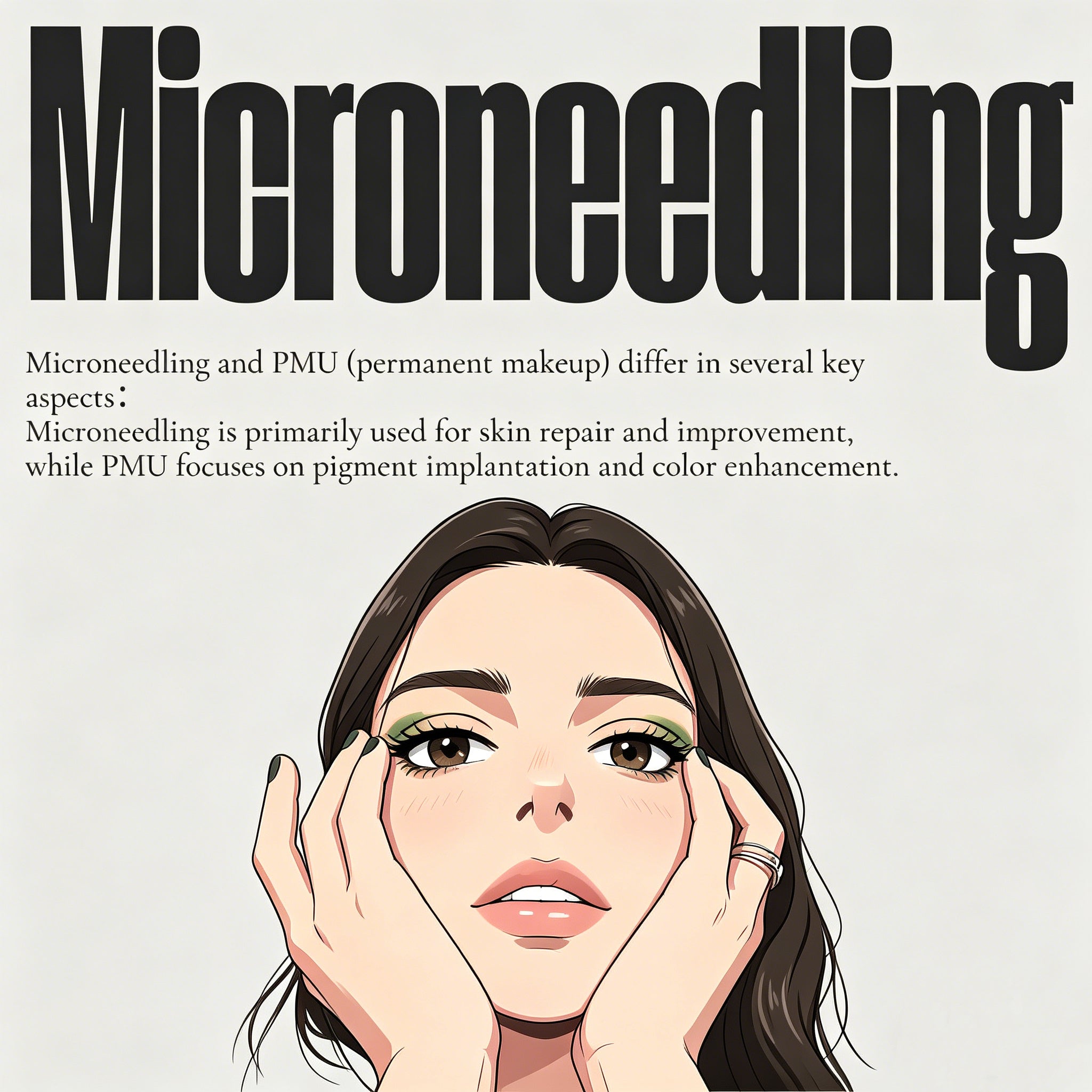The difference between Microneedling and PMU and the treatment purposes for different needle depths popumicrobeauty