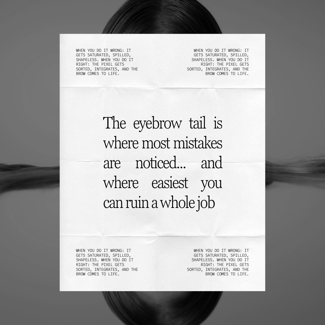 The Brow Tail Can Make or Break the Entire Brow and Different Brows Need Different Strategies popumicrobeautybeauty