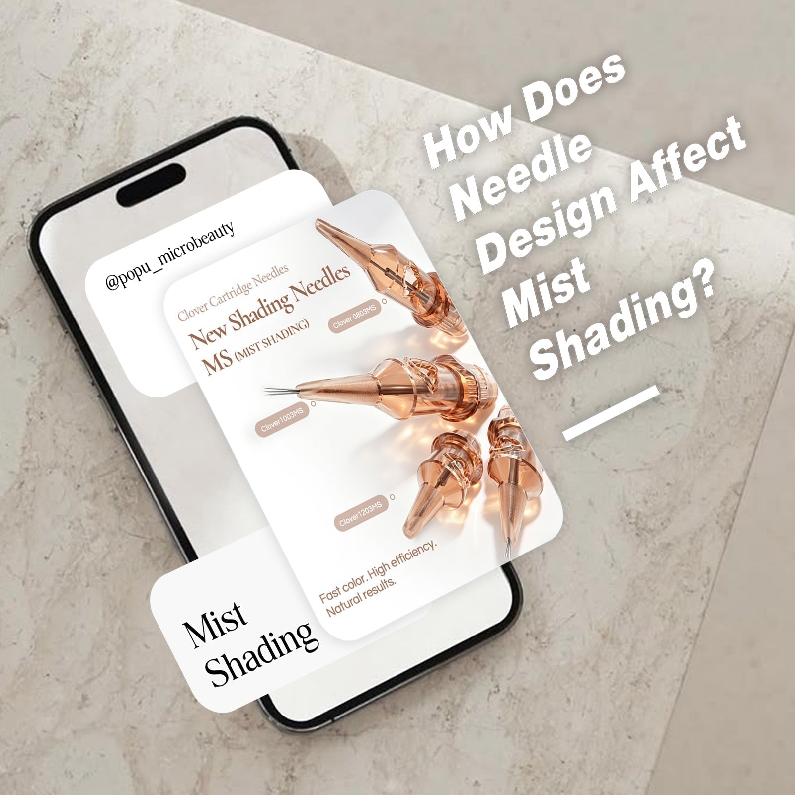 PMU Tips(65)--What makes a mist effect look soft rather than heavy and How Does Needle Design Affect Mist Shading
