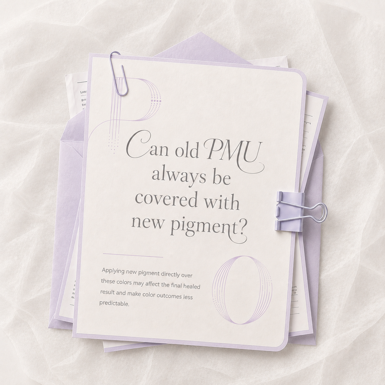 PMU Tips(66)--Can old PMU always be covered with new pigment and Does more pigment mean a stronger mist effect