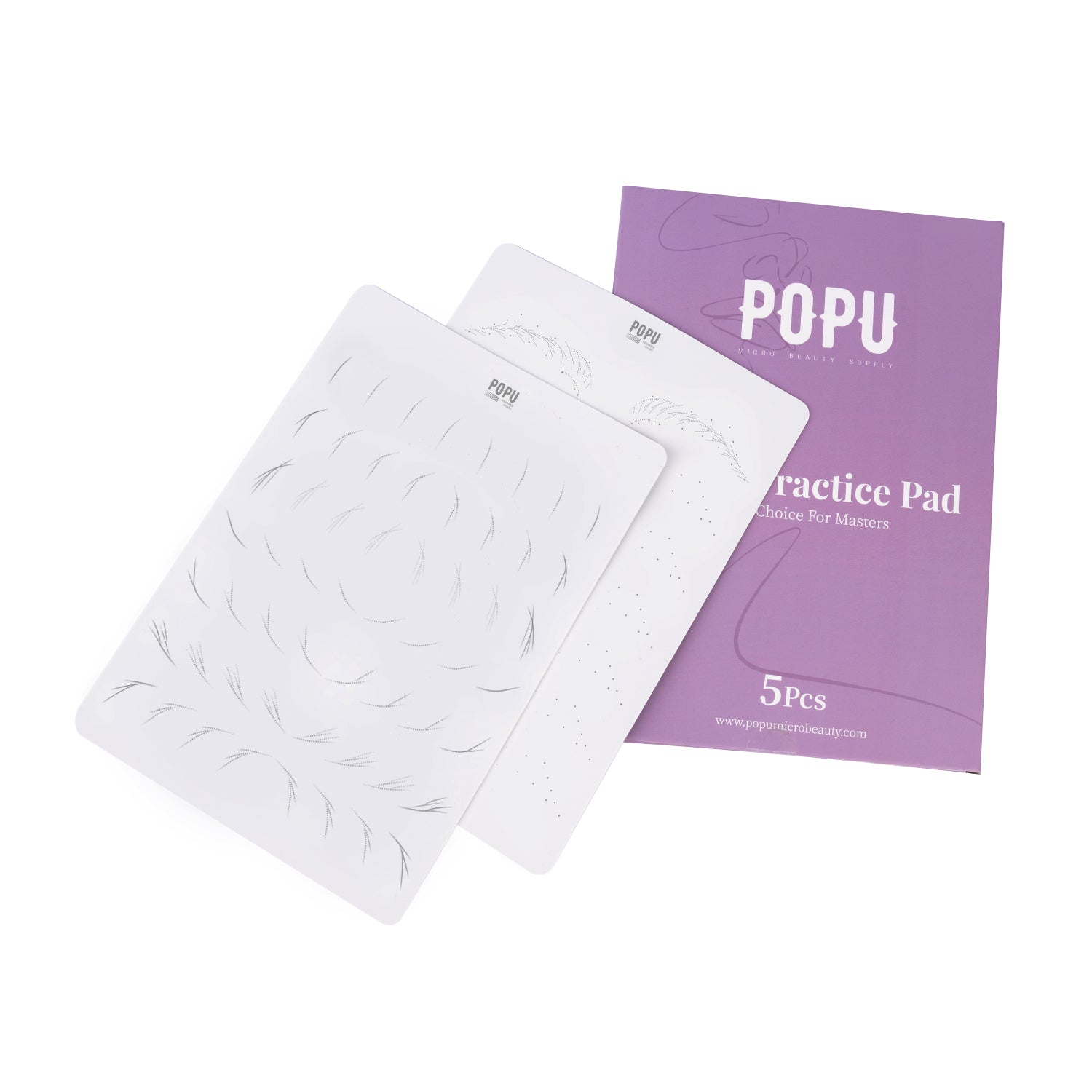 POPU & Sumei Soft Hair Stroke Practice Pads 5 Sheets - POPU MICRO BEAUTY