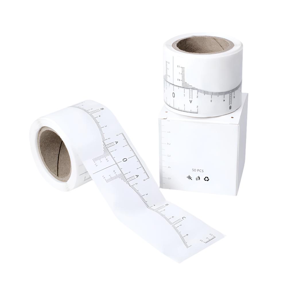 Disposable Eyebrow Ruler Sticker(50pcs) - POPU MICRO BEAUTY