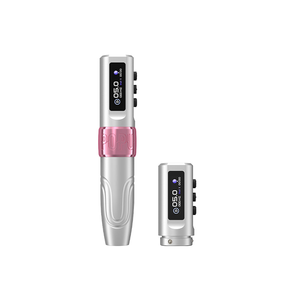 POPU MINI DIVA 3.5 MM Powerful Stroke—Maximum Pigment Implantation Wireless PMU Machine - POPU MICRO BEAUTY