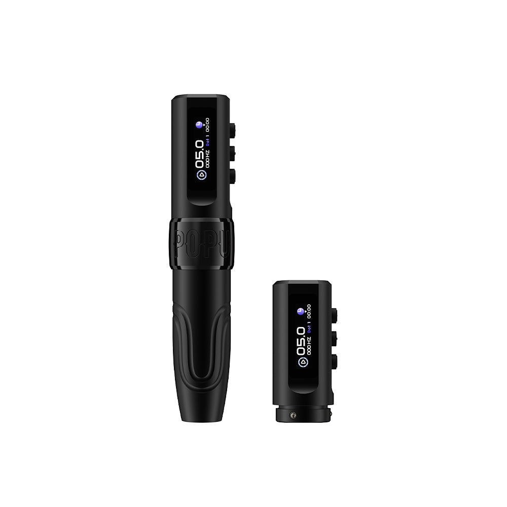 POPU MINI DIVA 3.5 MM Powerful Stroke—Maximum Pigment Implantation Wireless PMU Machine - POPU MICRO BEAUTY