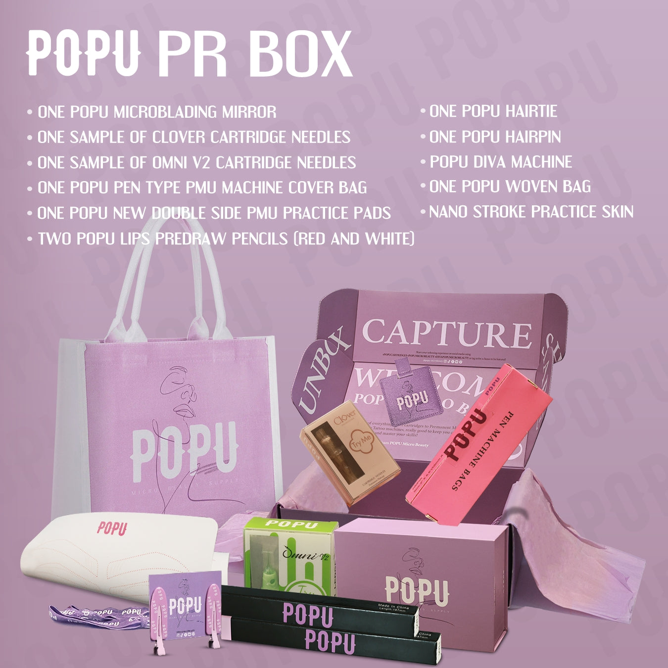 POPU CARE BOX PMU KIT-DIVA - POPU MICRO BEAUTY