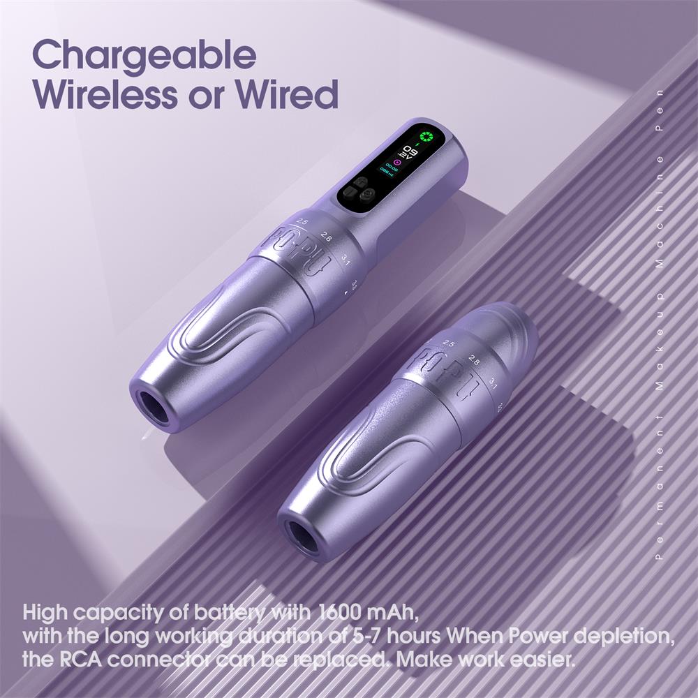 POPU DIVA Adjustable Stroke wireless PMU Pen Machine - POPU MICRO BEAUTY