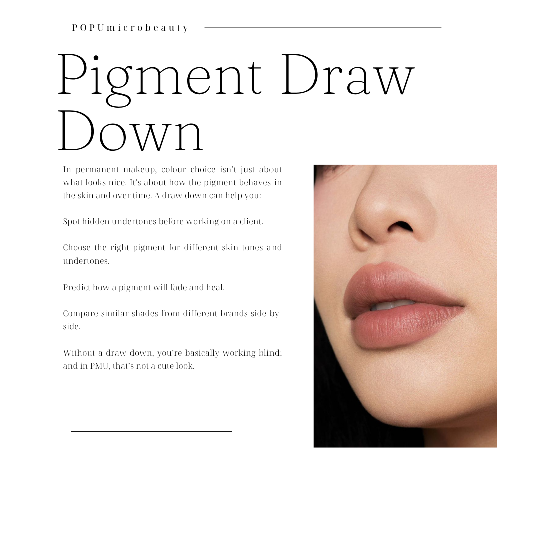 PMU Tips(32)--Why pigment draw down is important and what is pigment draw town popumicrobeauty