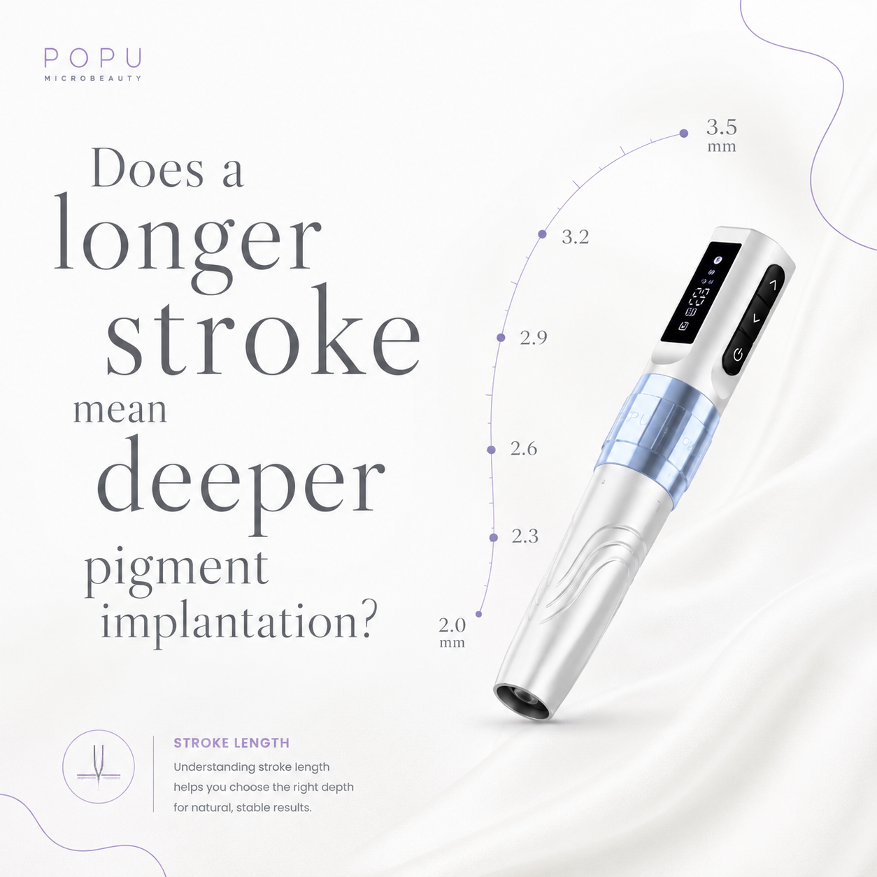 PMU Tips(64)--Does a longer stroke mean deeper pigment implantation and does more bleeding mean better pigment retention