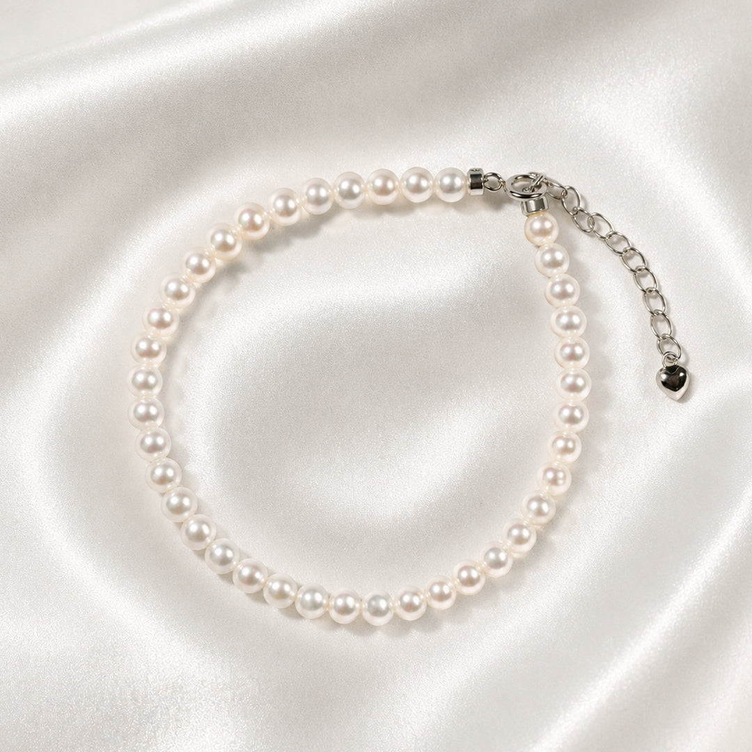 POPU Delicate Pearl Necklace & Bracelet Set for Women