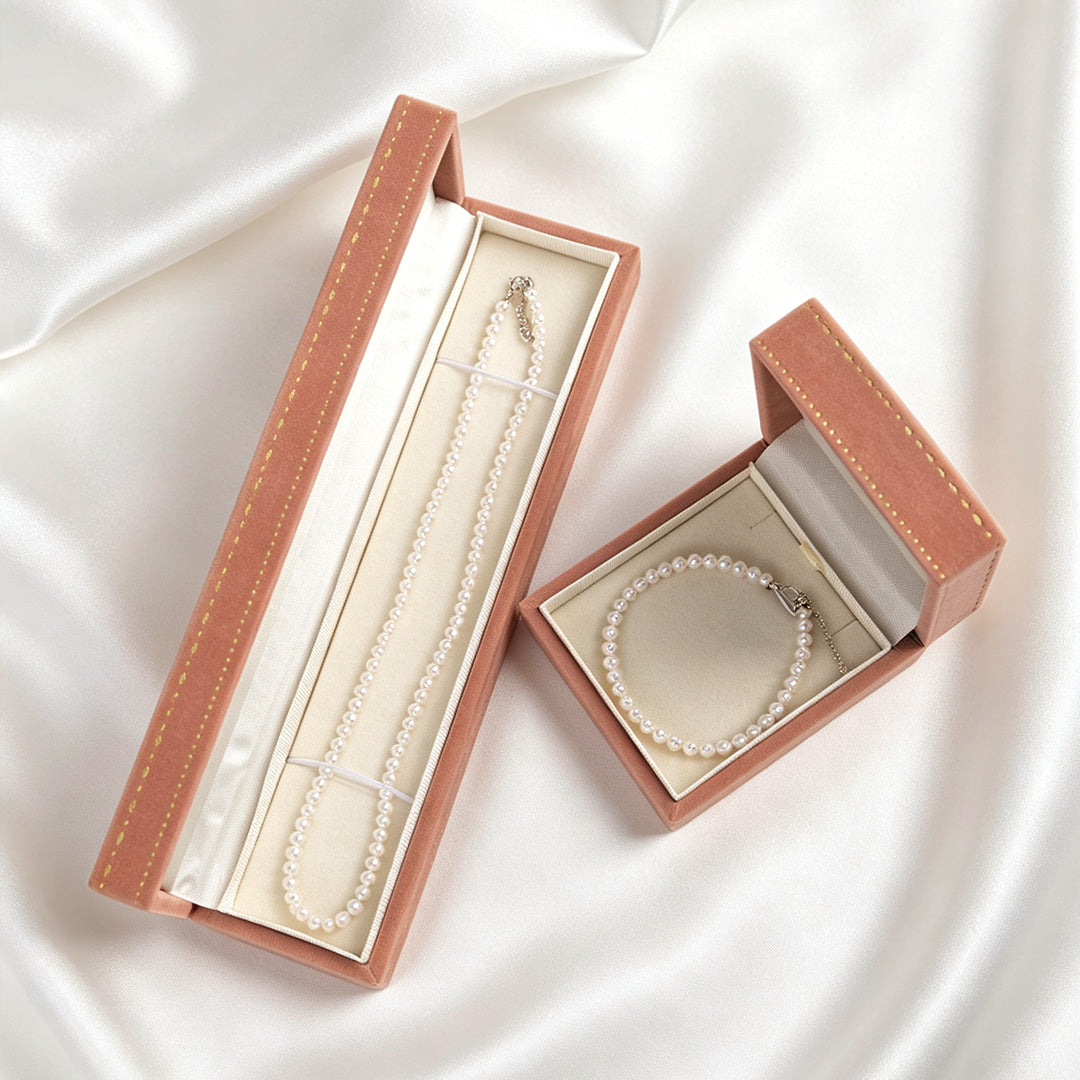 POPU Delicate Pearl Necklace & Bracelet Set for Women