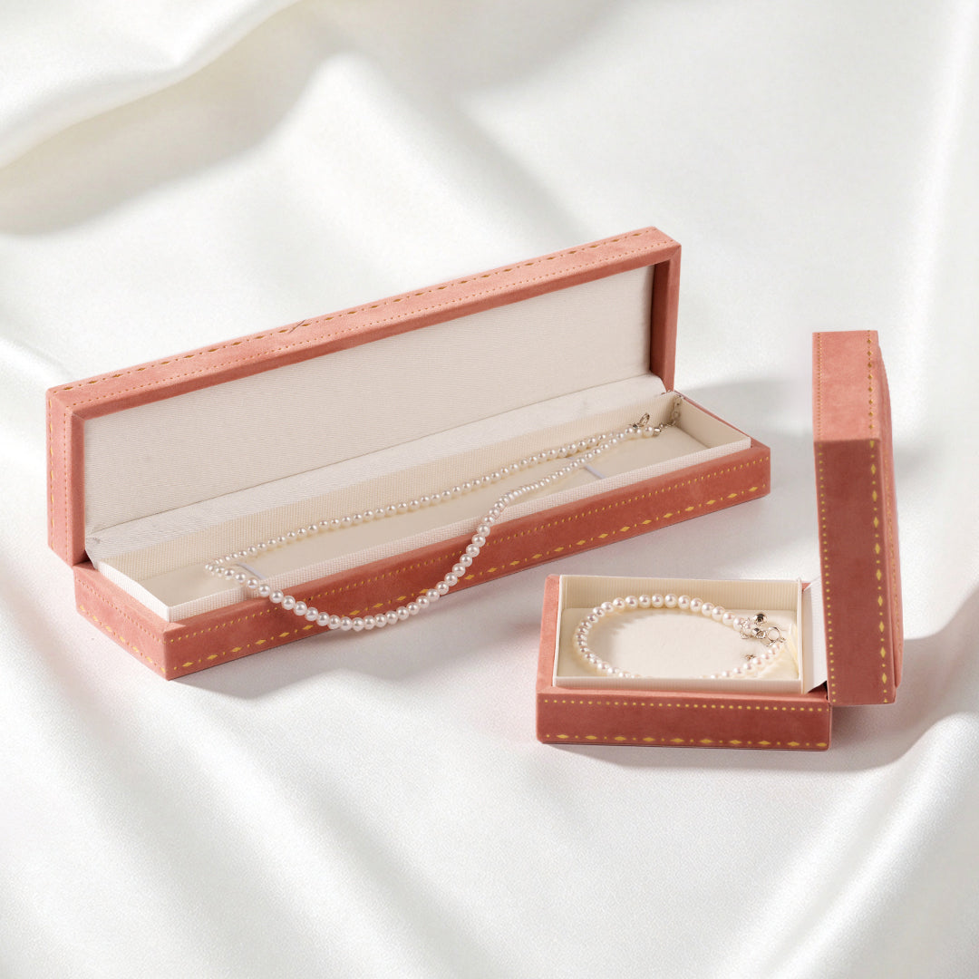POPU Delicate Pearl Necklace & Bracelet Set for Women