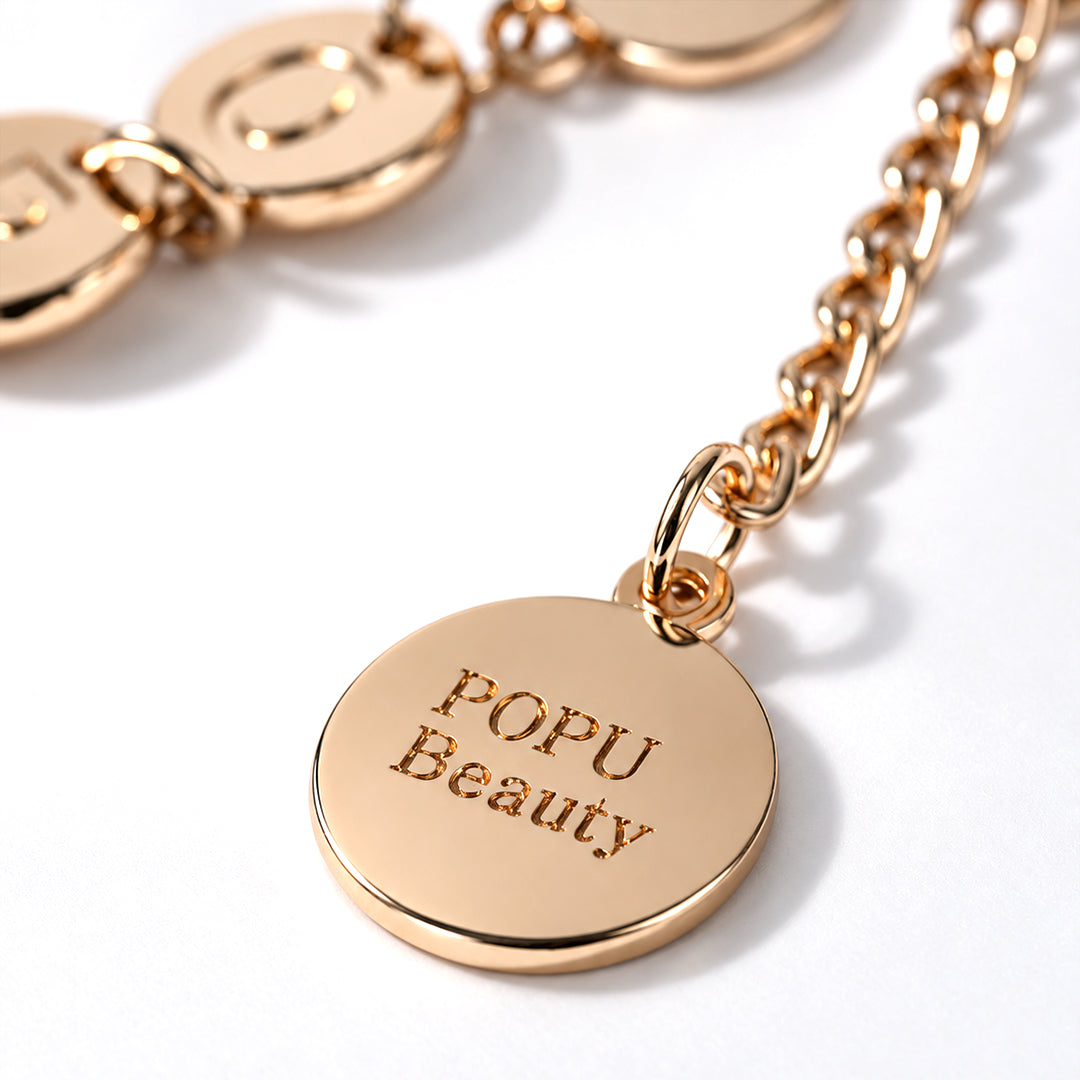 POPU Pearl Beaded Mini Bag with POPU Charm Keychain