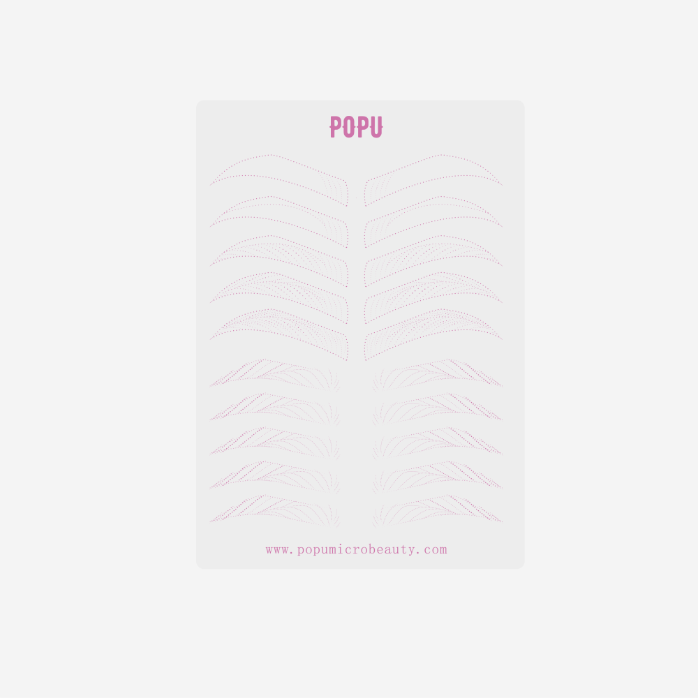 POPU New Double Side PMU Practice Pads 5 Sheets - POPU MICRO BEAUTY
