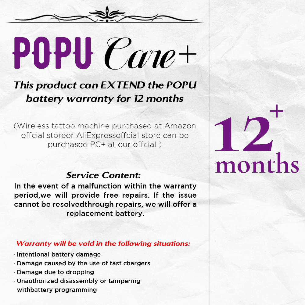 POPU CARE +（EXTENDED WARRANTY） - POPU MICRO BEAUTY